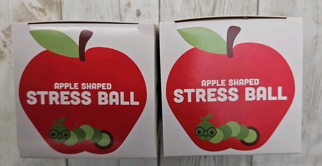 2 Apple Shape Squishy Toy Stress Ball Viral Rare TikTok Sold Out Limited Edition