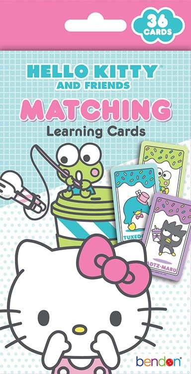 Hello Kitty Matching Learning Cards Set 36 Durable Flash Cards For Kids