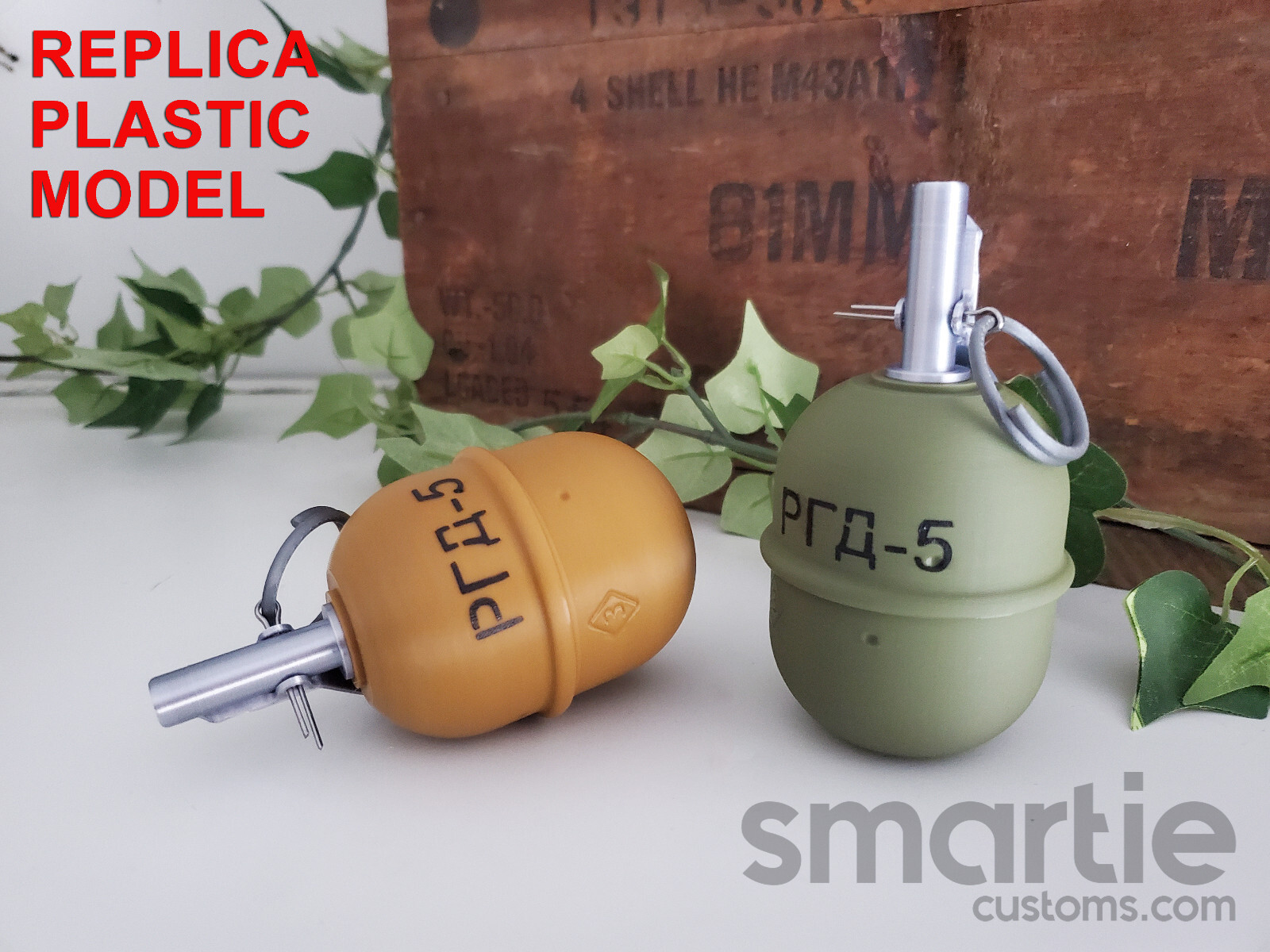 DUMMY RGD-5 Soviet Russian Frag Hand Grenade – Accurate Size Plastic Replica