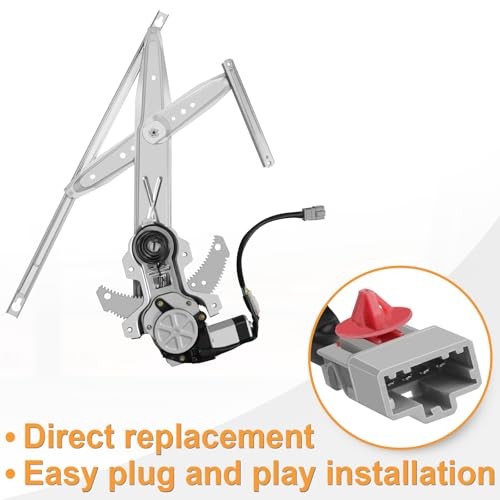 Front Driver Side Power Window Regulator with Motor fit for (2 Door Coupe Only)