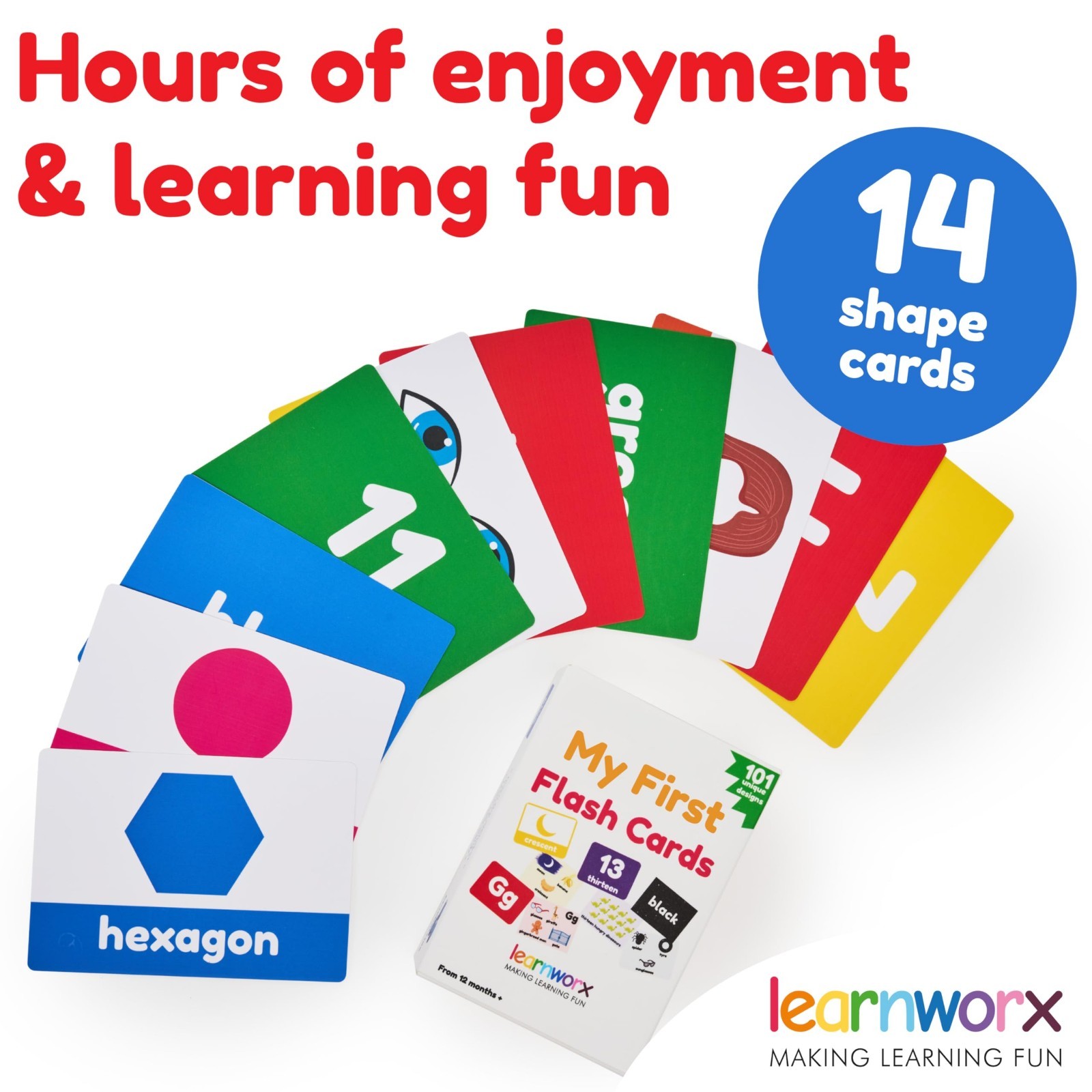 Educational Flash Cards for Toddlers | Alphabet, Numbers, Colors & Animals | Lar