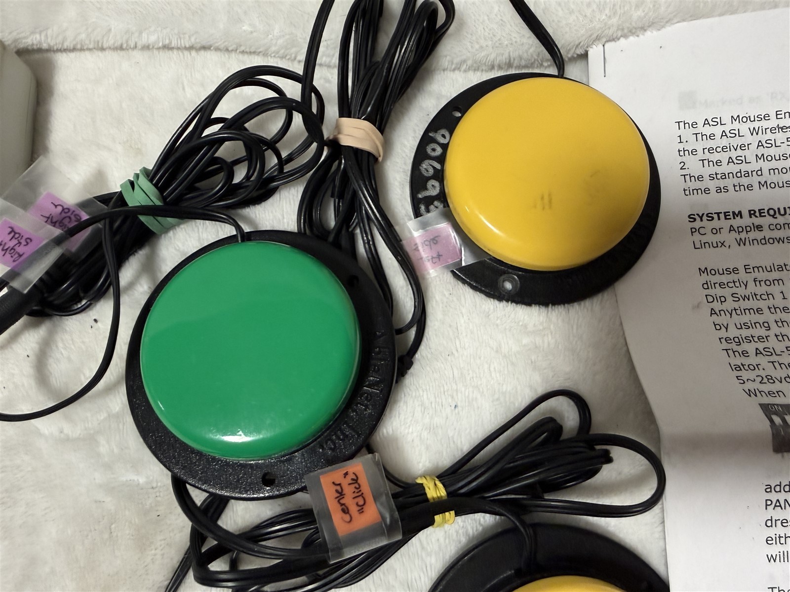 ASL WIRELESS MOUSE EMULATOR & USB PORT ASL 554 AND 3x JELLY BEAN SWITCH