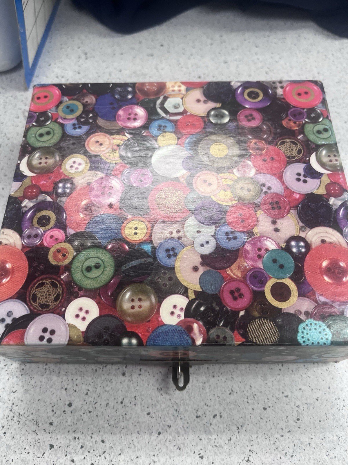 Lakeshore Learning Materials Button Box 1996 Vintage Sorting With Various Button