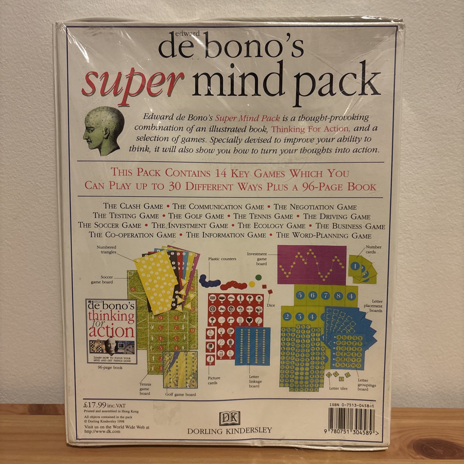 Edward de Bono’s Super Mind Pack New Factory Sealed Best Selling Author Games