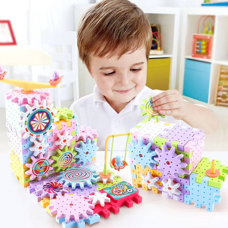 Learning Educational Toys for Kids 3D Puzzle Set Baby Plastic Building Kits Toy