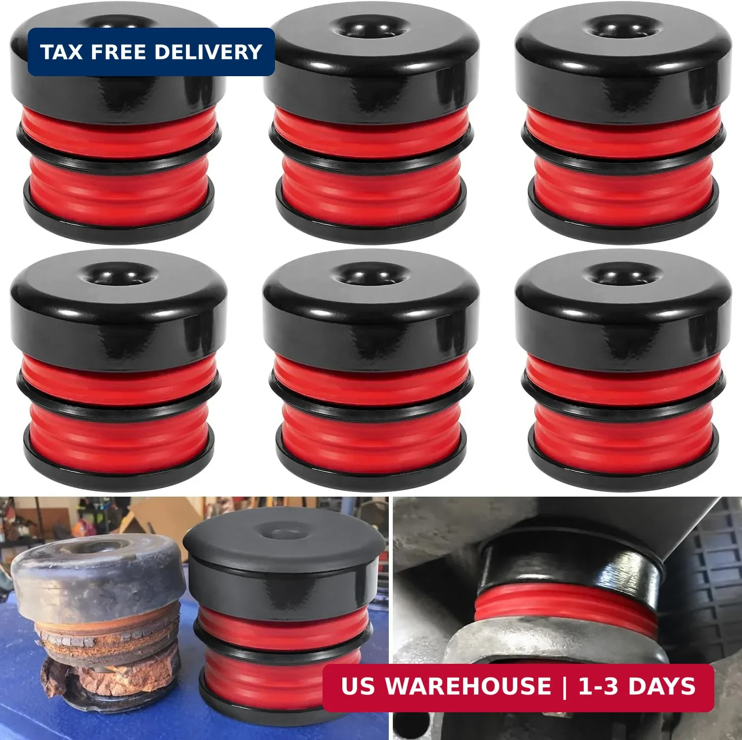 Silicone Body Mount Kit for 2008-2016 Ford F-250 F-350 Regular Cab Extended Cab