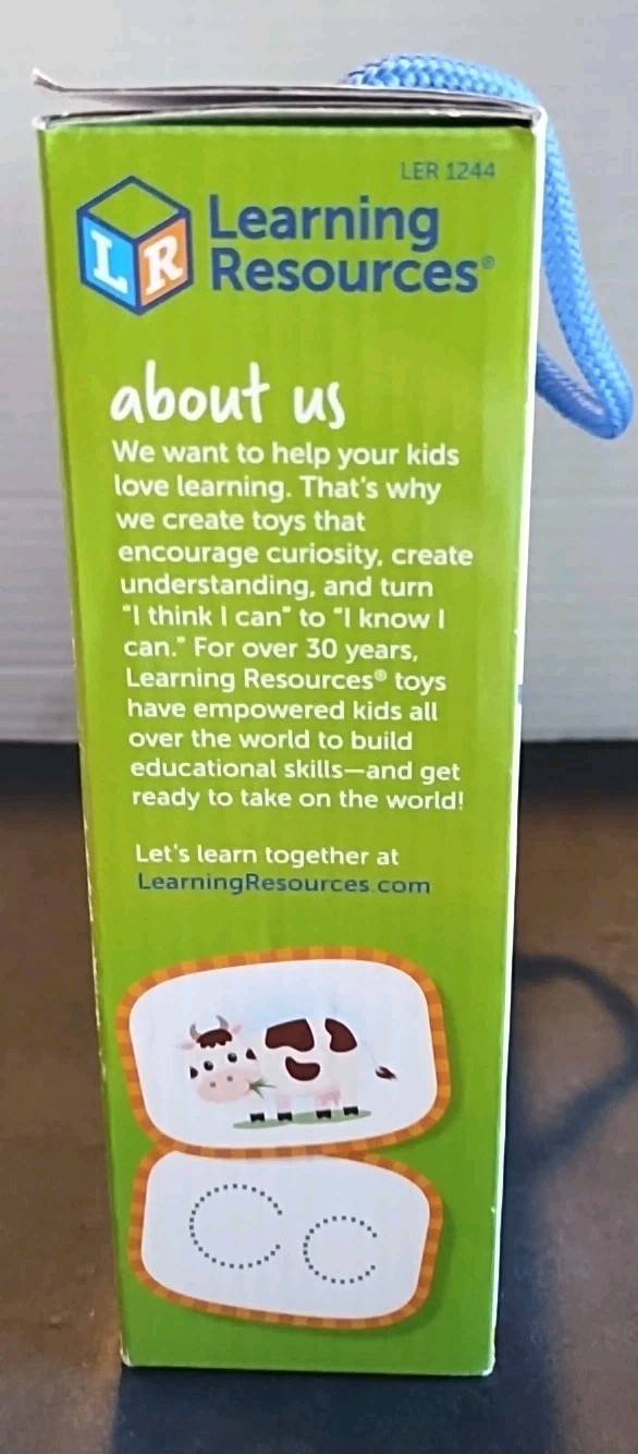 Learning Resources Skill Builders! Preschool Letters & Mathlink Cubes Lot of 2