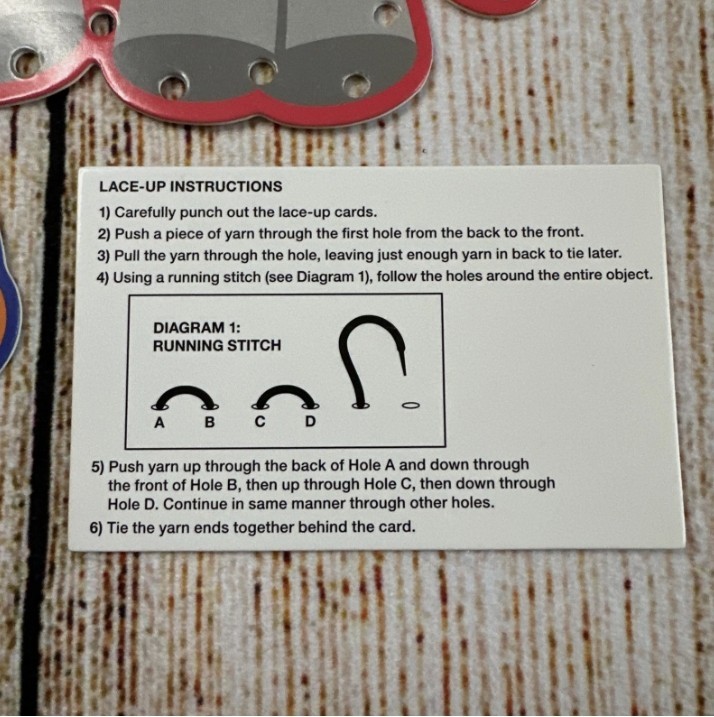 NEW 6 Zoo Animal Lacing Cards – Motor Skills/Learning Activity