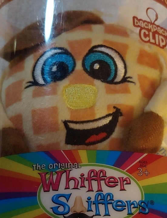 Whiffer Sniffer Backpack Clip- Waffle Aaron WAFFLE SCENTED. New