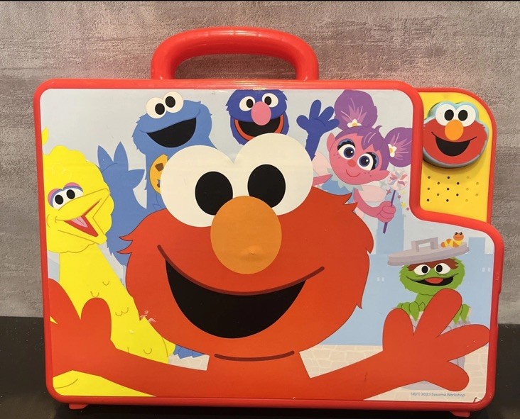 Sesame Street Elmo’s Learning Letters Talking Activity Board Toy Red Complete