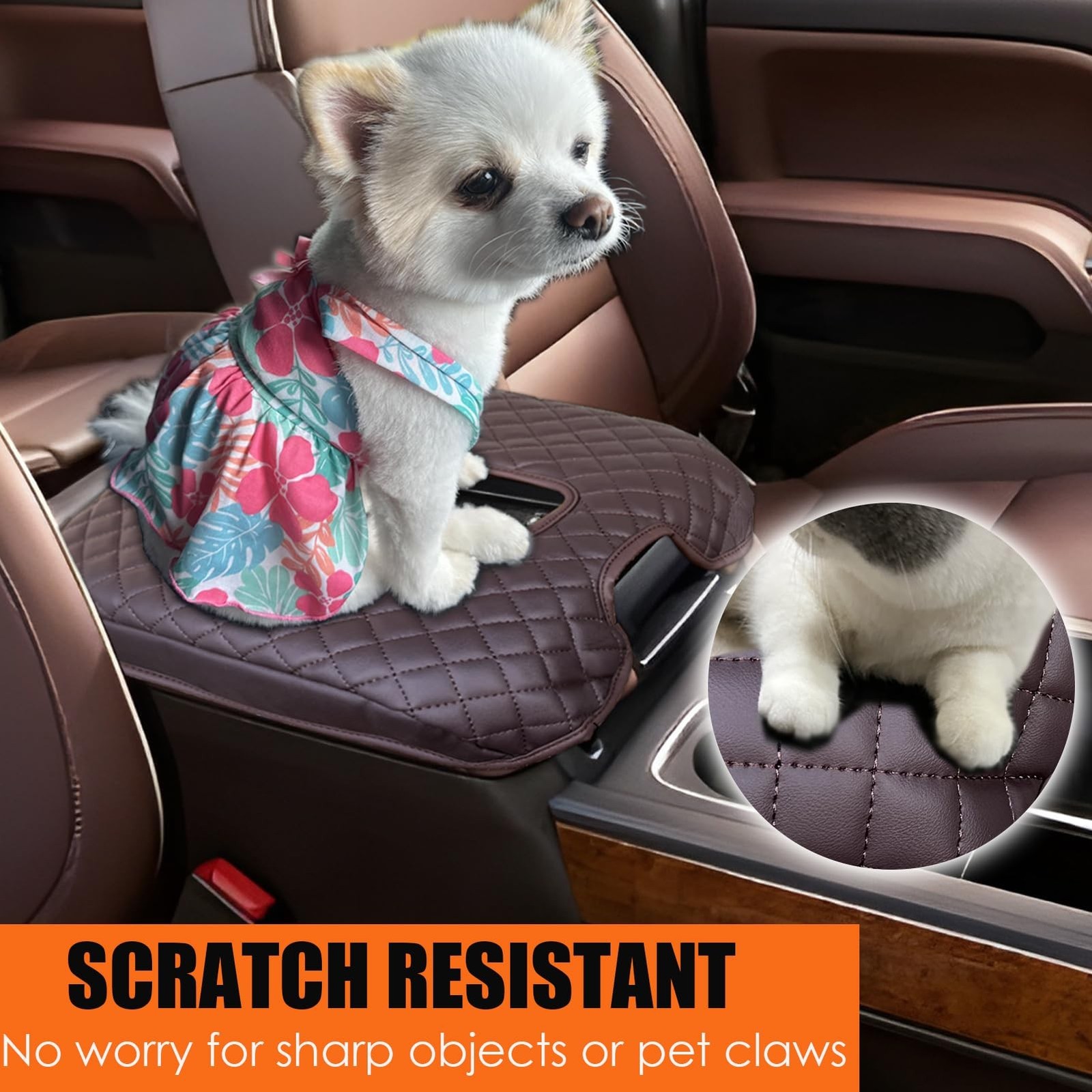 Armrest Cover for Chevy Silverado & GMC Sierra 1500 2500 3500 2014-2018 & Tah…