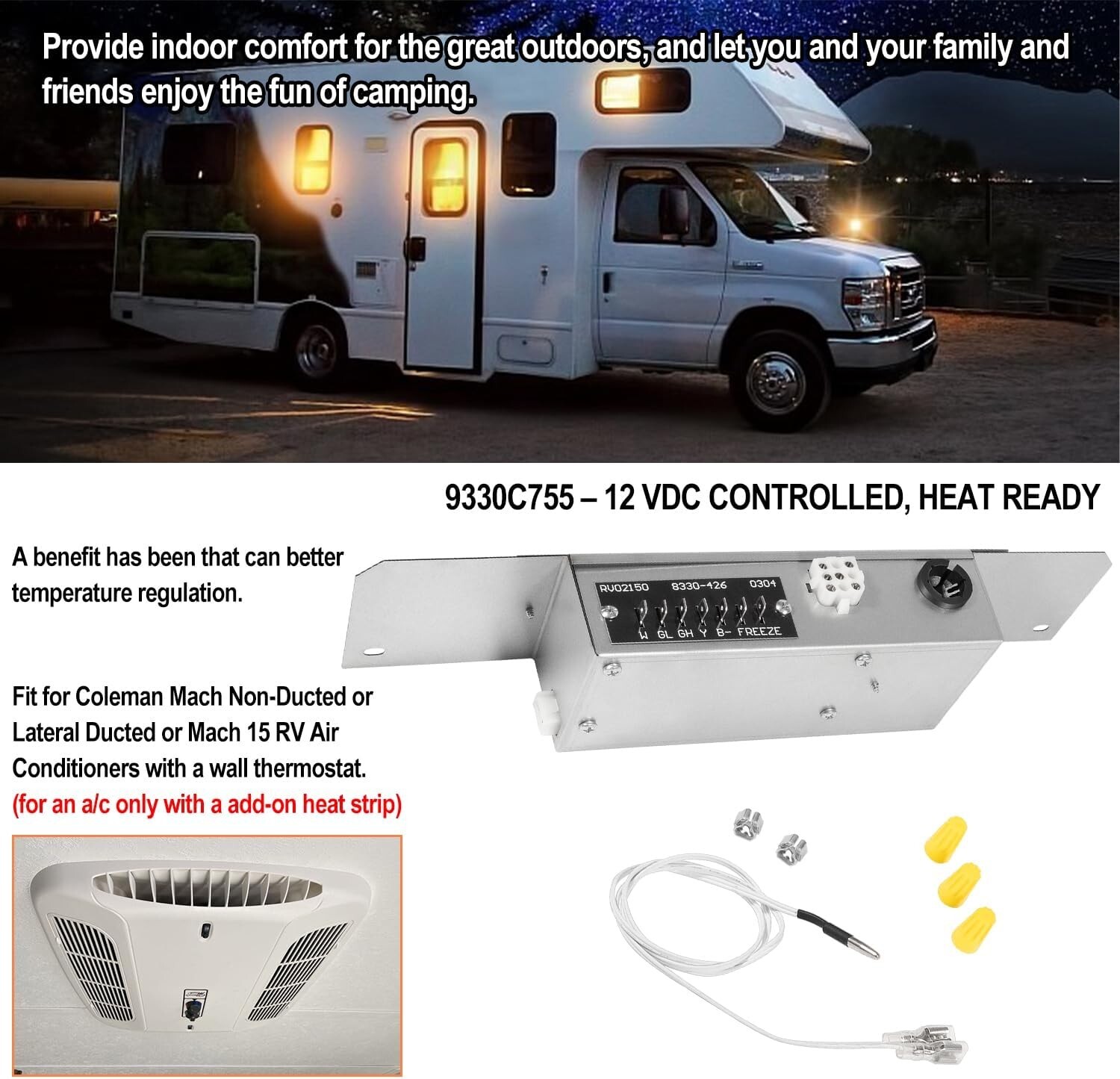 9330C755 Air Control Box Assembly Compatible with Coleman Ma-ch 15 RV A/C Air