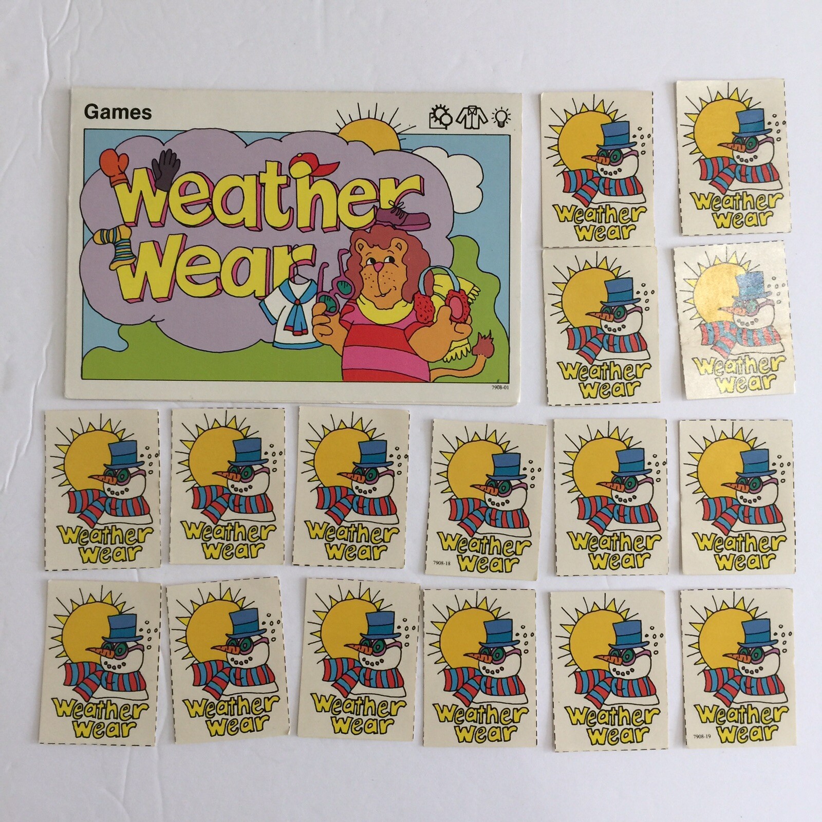 Sweet Pickles Preschool Program Homeschooling Learning Cards – Weather Wear Game