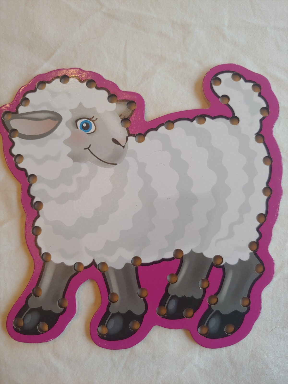8 Animal Lacing Cards, 5 Strings Great For Dexterity, Item 270