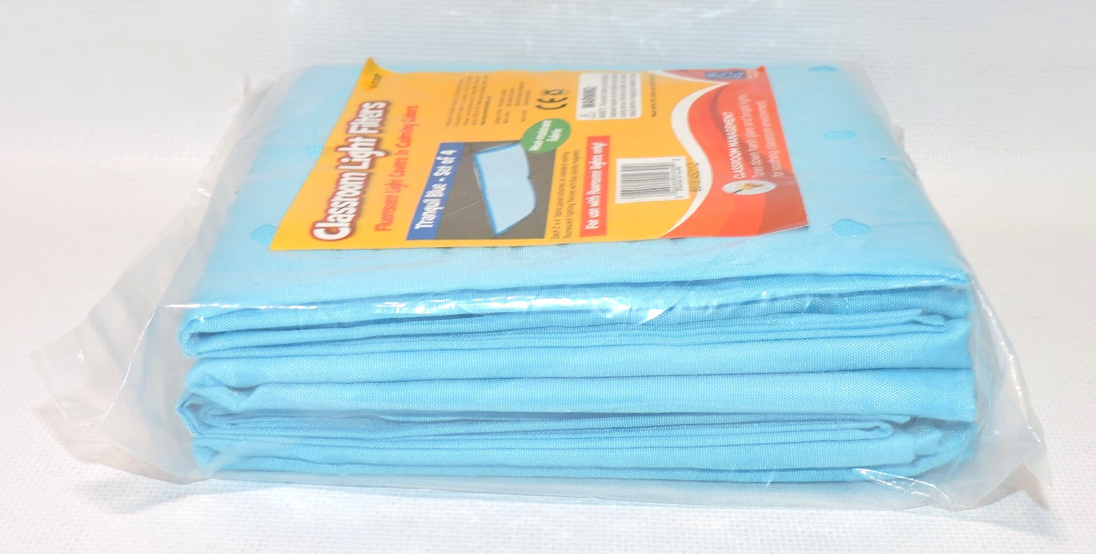 Classroom Fluorescent Light Filters Tranquil Blue Calming Covers, SET OF 4, NEW