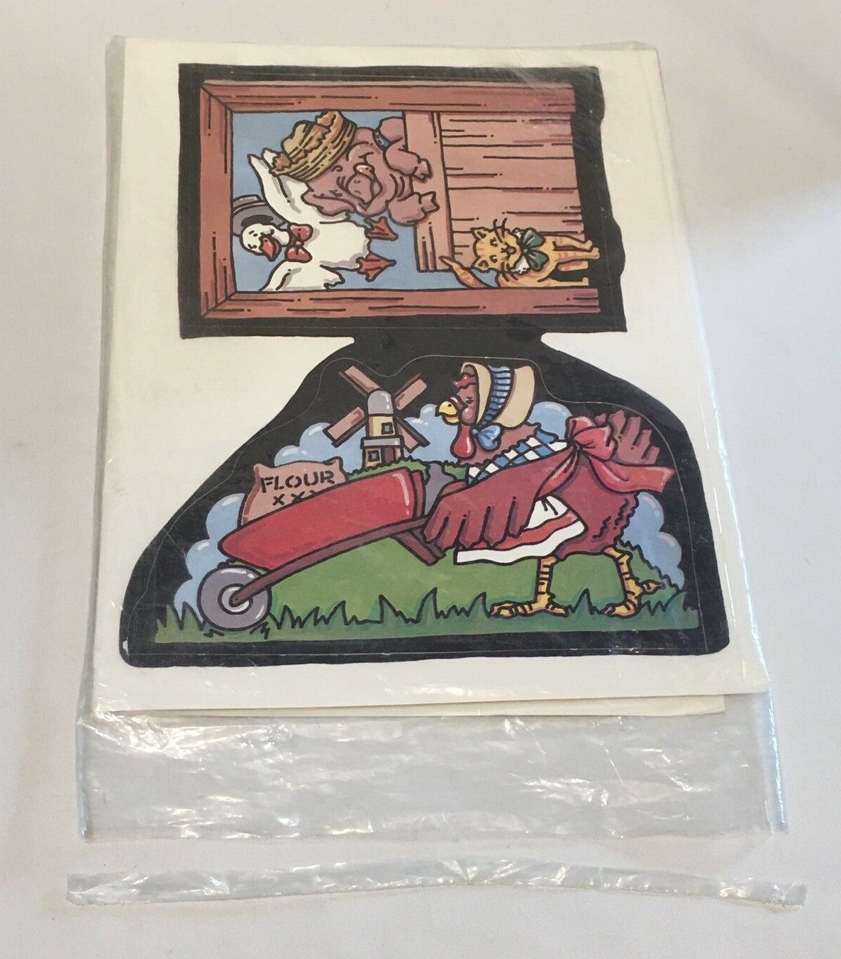 Judy Instructo Little Red Hen Flannel Board Set 1985 USA Die Cut Card Paperboard