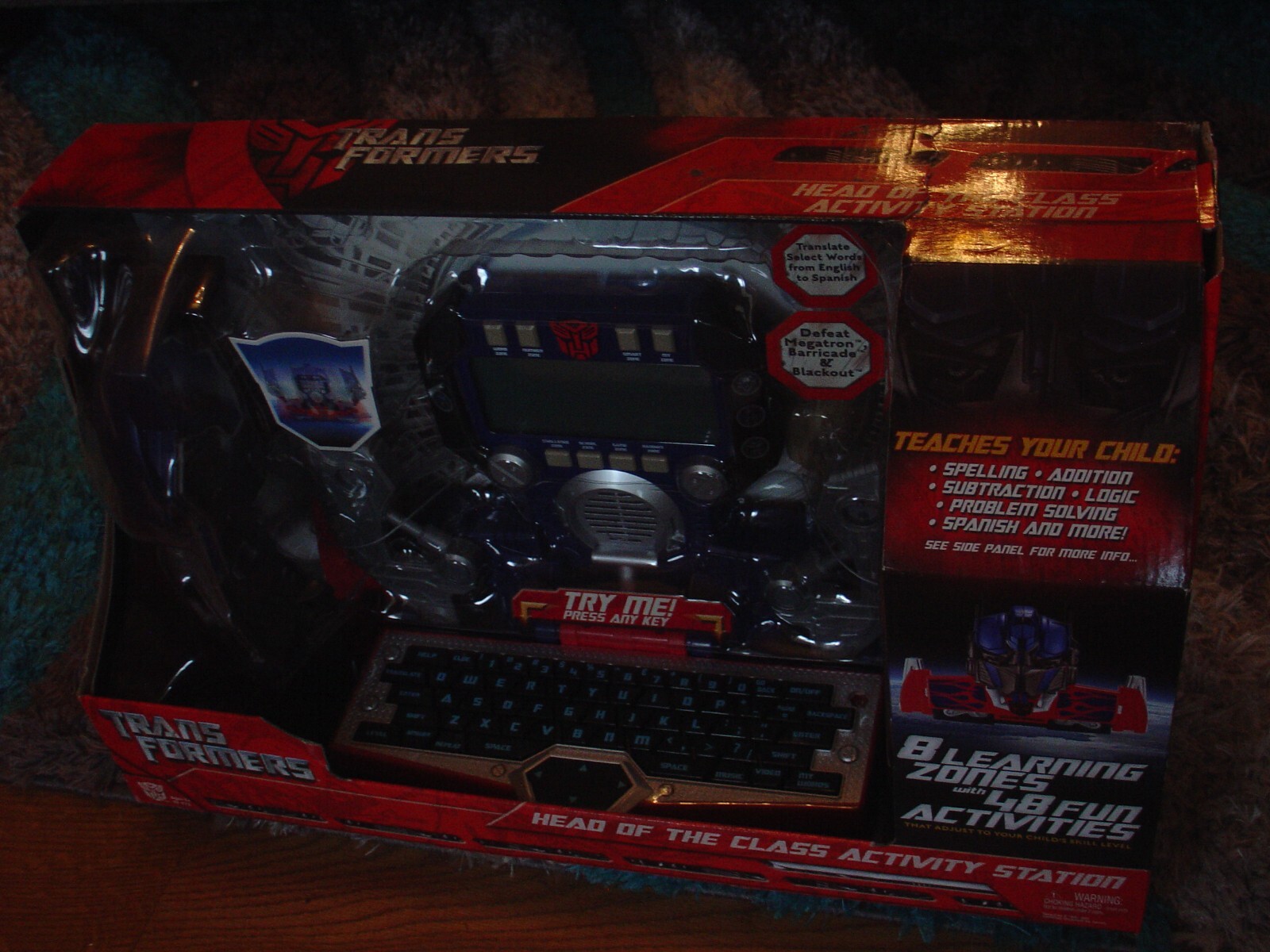 Transformers Movie HEAD OF THE CLASS Activity Station Hasbro 2007 New Toy Read