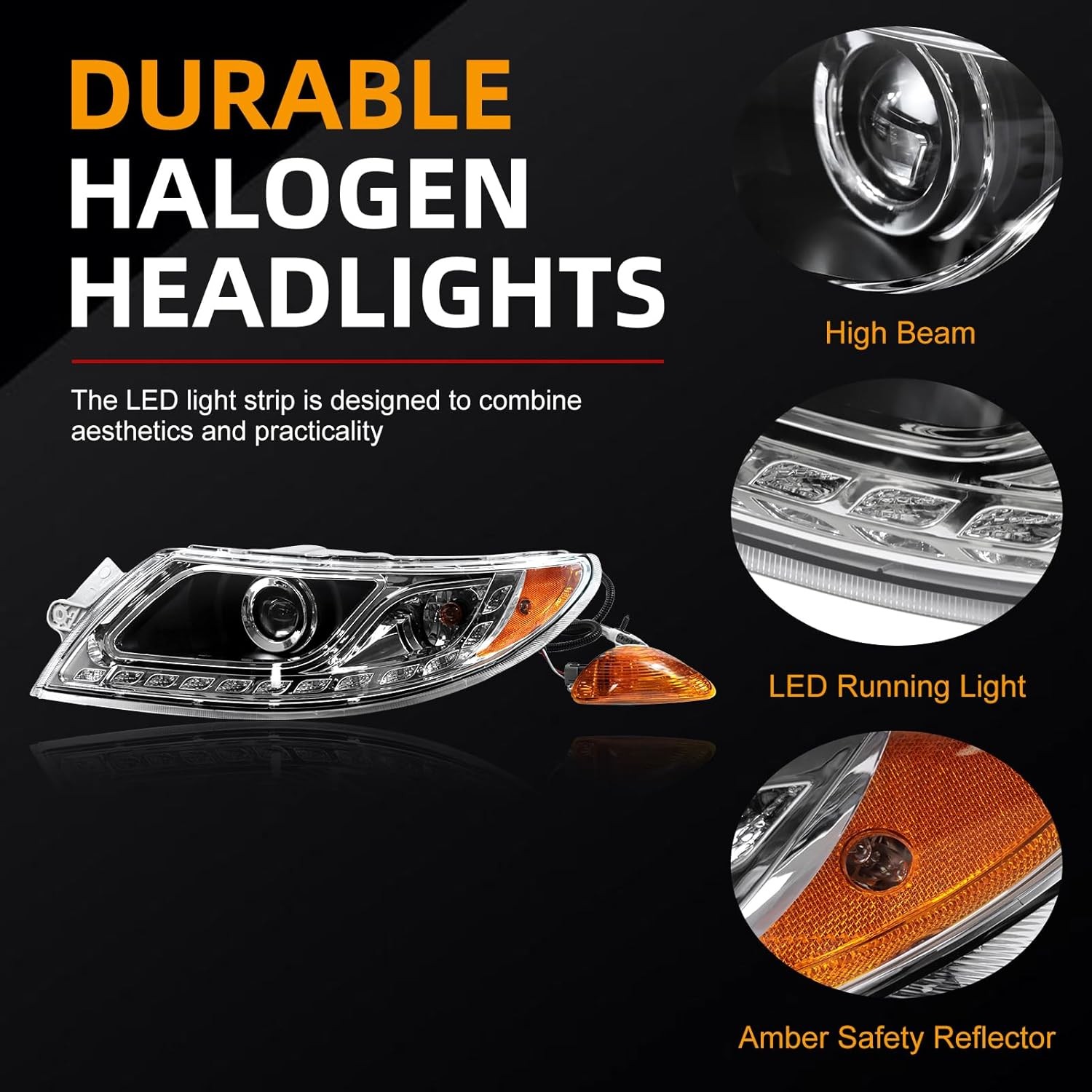 Headlight Assembly Fit for International Durastar Right Passenger Side