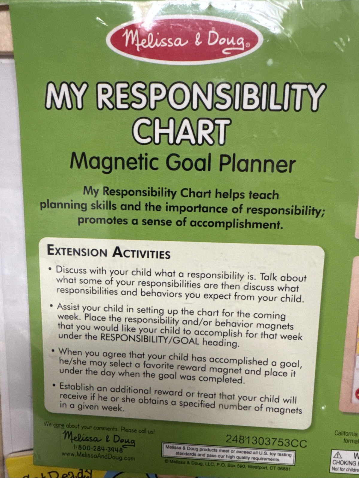 Melissa & Doug – My Responsibility Chart – Magnetic Goal Planner ~ Sealed