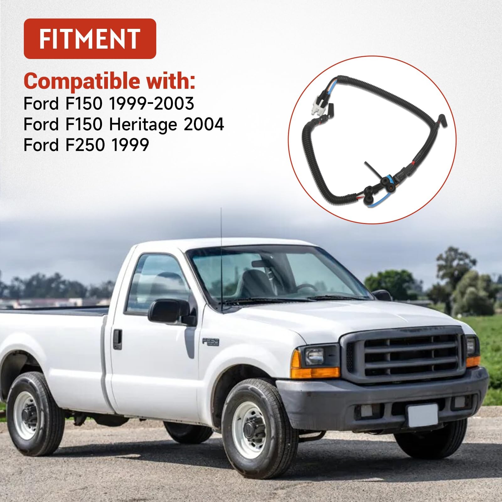 SZQBZMJ Vacuum Solenoid Line Tube Compatible with Ford F150 1999-2003, F150