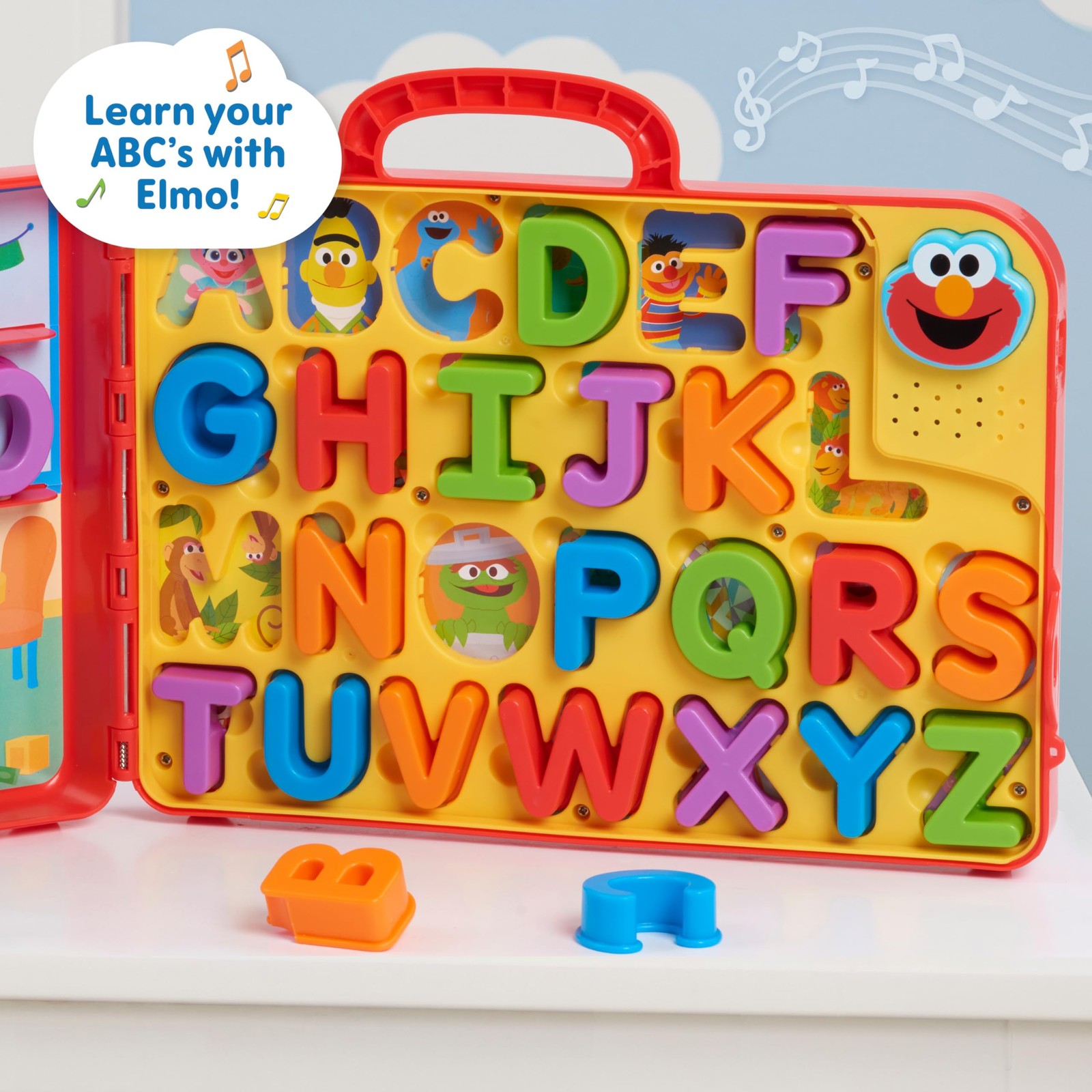 Sesame Street Elmo’s Learning Letters Bus Activity Board, Preschool Learning and
