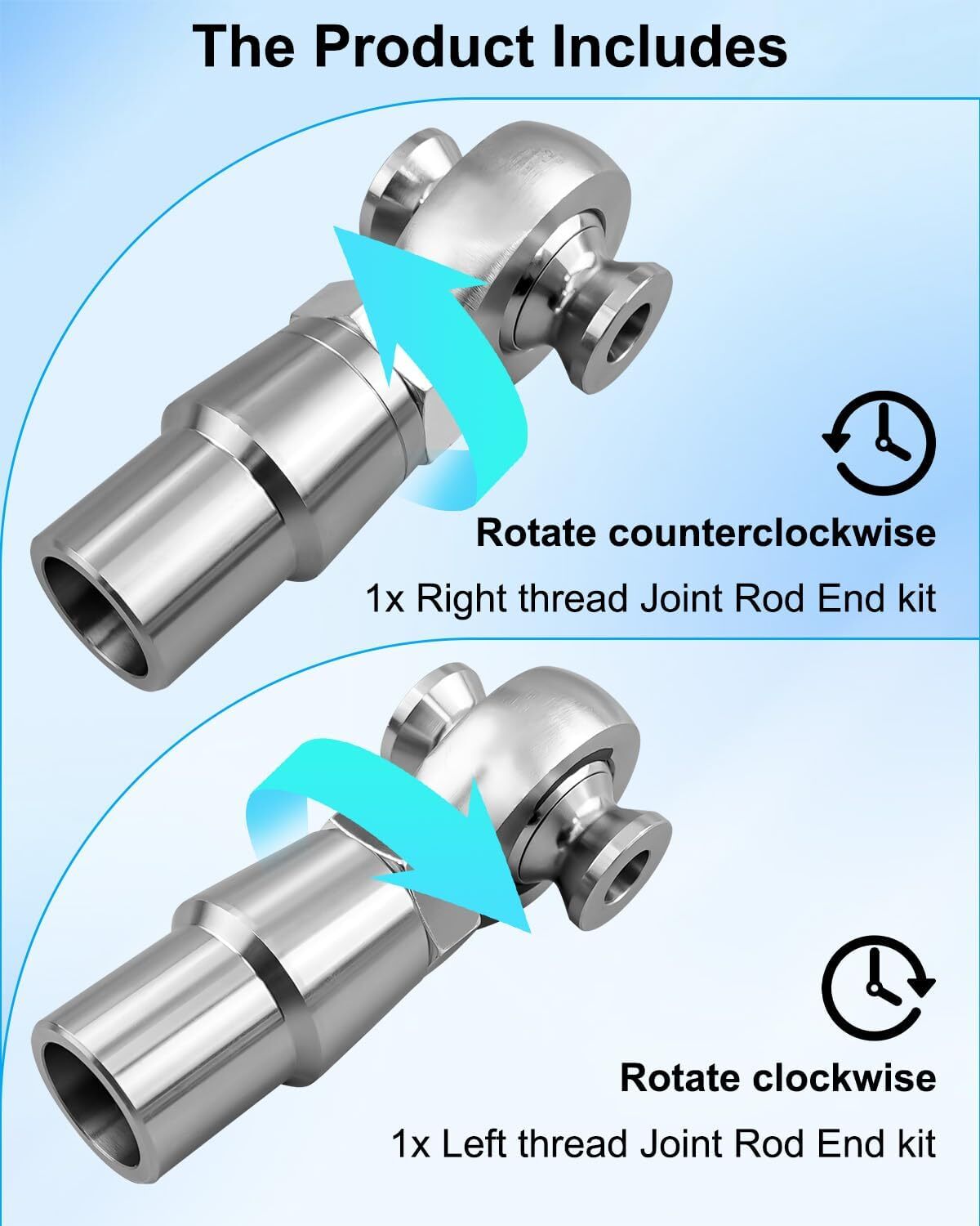 7/8 x 7/8-14 Heim Joint Rod End Kit for Steering and Suspension with 7/8-1/2 HMS