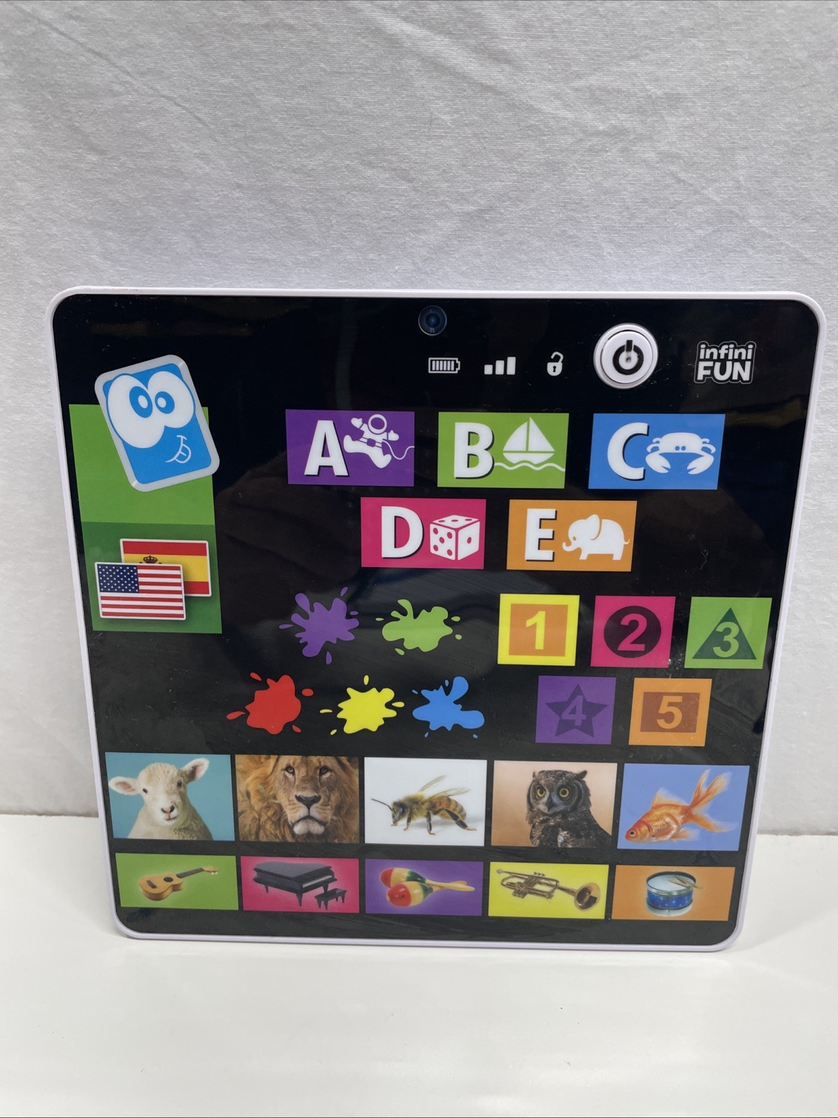 Infini Fun My First Tablet Alphabet Numbers Animals Kids Delight Quiz Table
