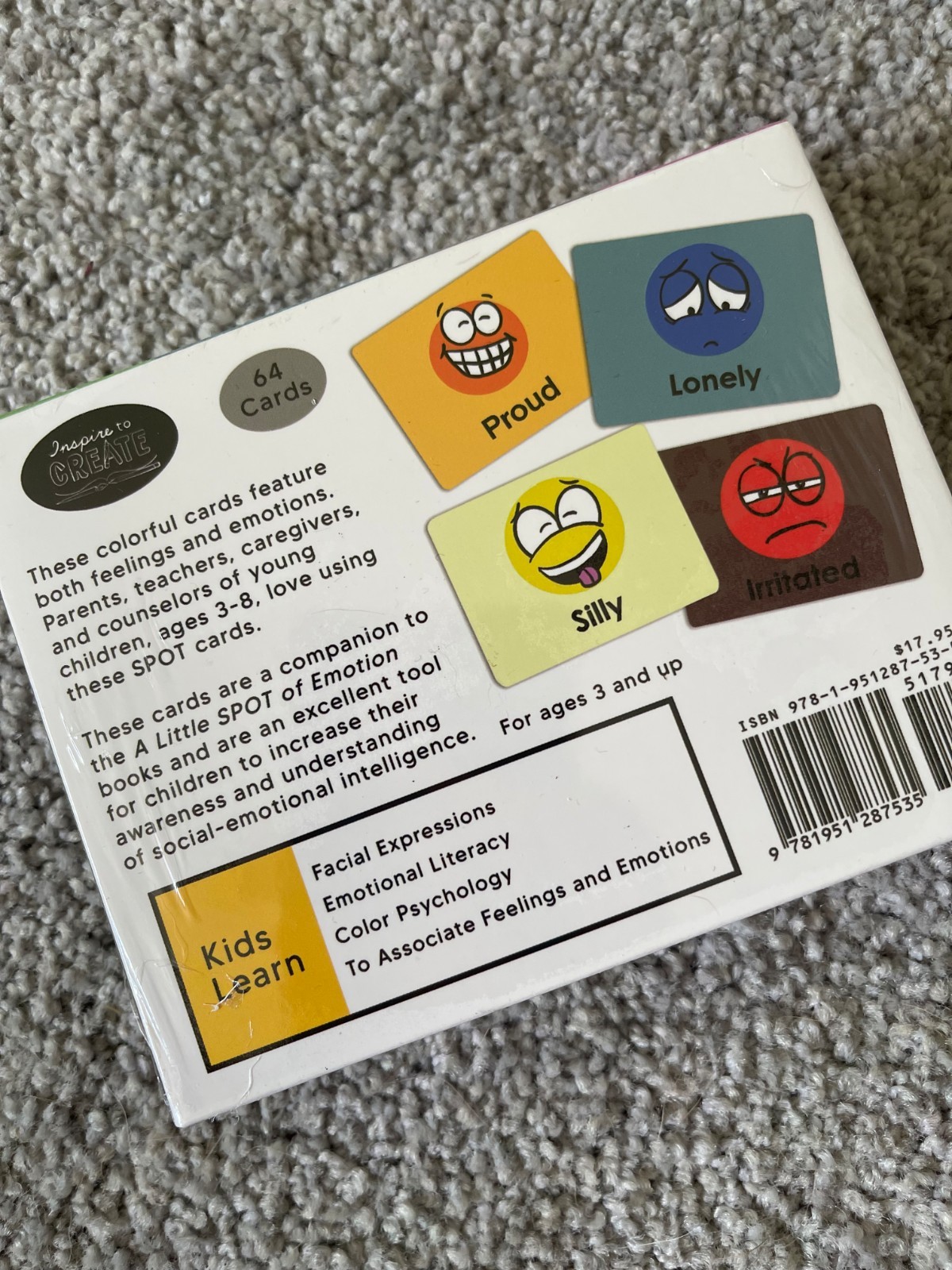 A Little Spot of Feelings and Emotions Flash Cards | 5″x4″ | Brand New