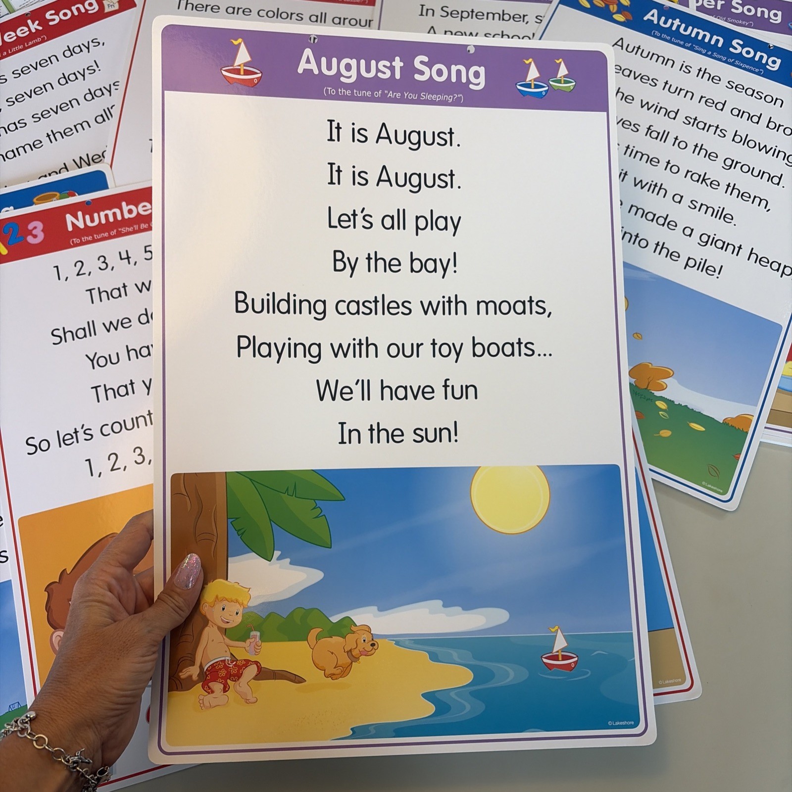 Lakeshore Learning Circle Time Song Poster Pack Classroom 20 Posters