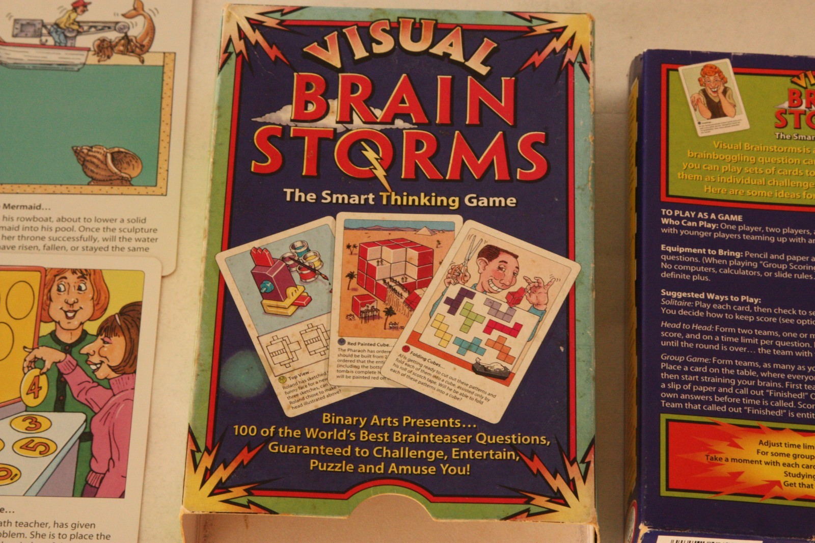 Visual Brain Storms – The Smart Thinking Game – Brainteaser Card Game