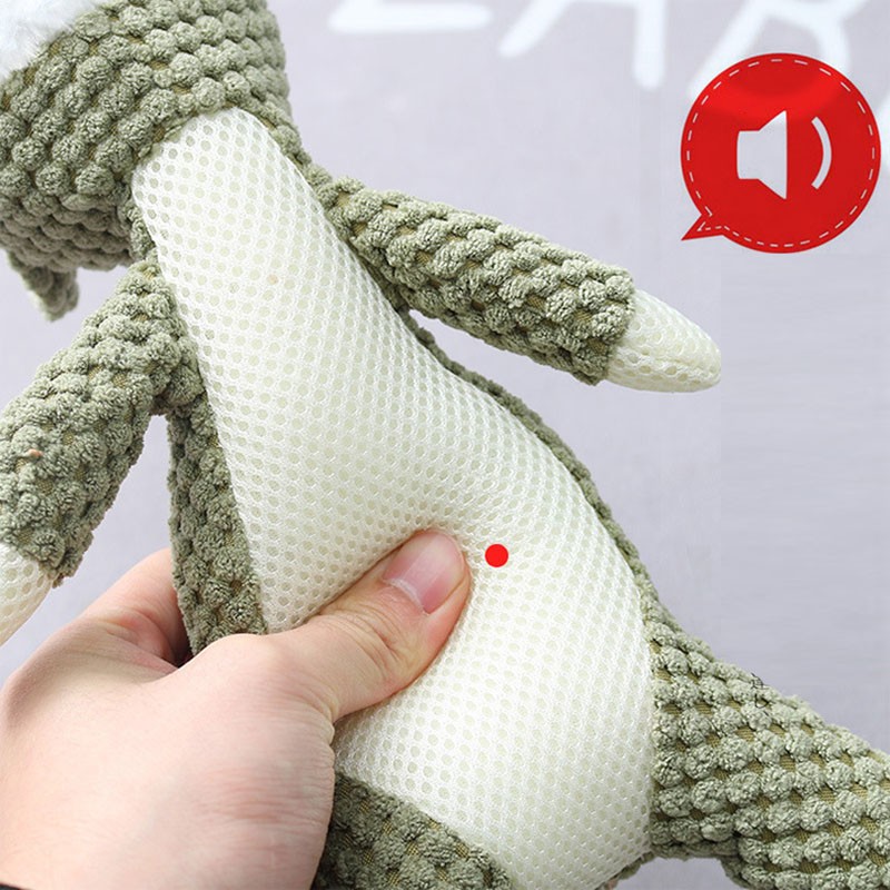 Plush Cartoon Puppy Dog Toy Pet Dog Chew Squeak Toys For Small Dogs Teeth Grindi