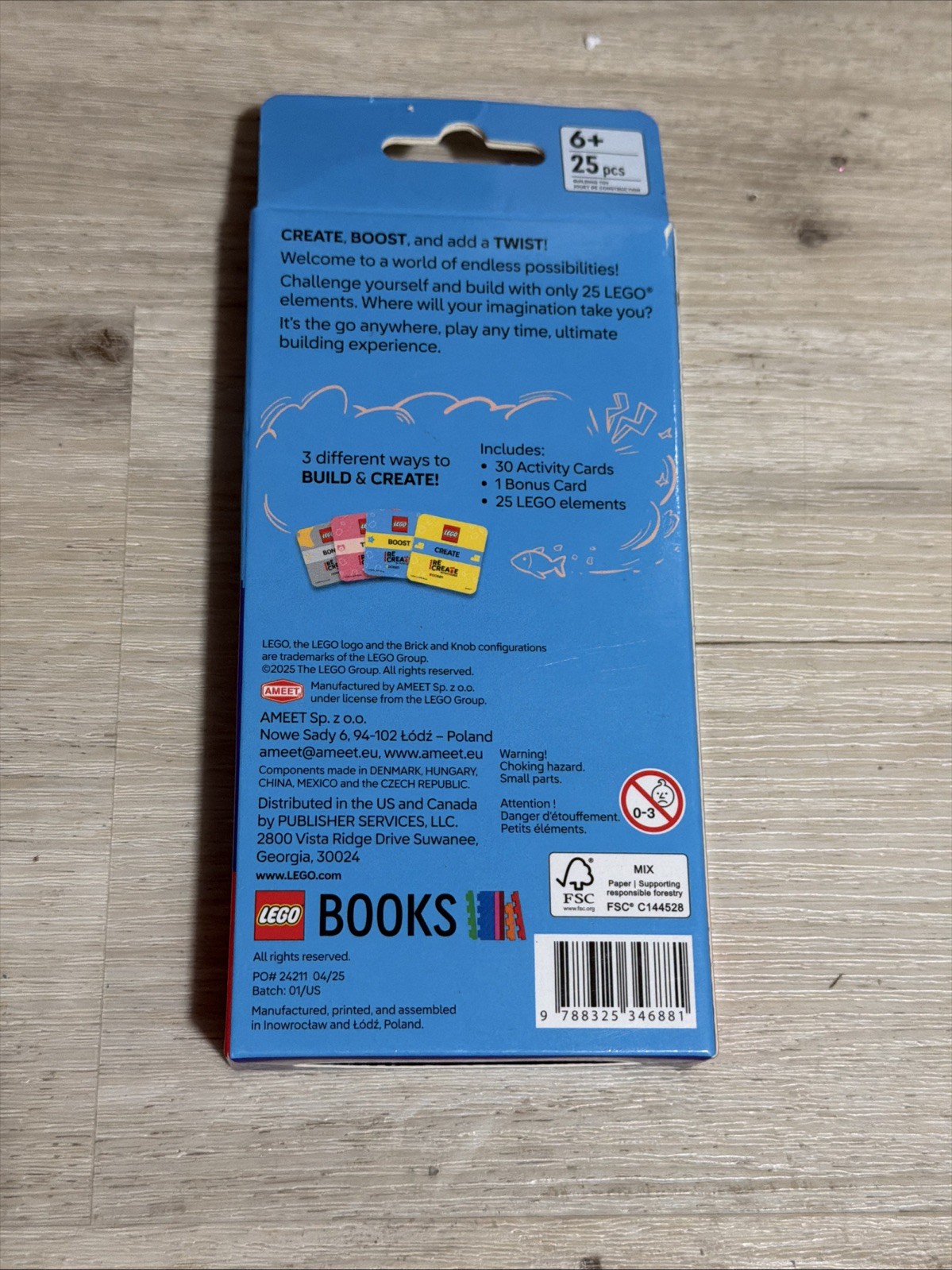 Lego Recreate Box Ocean Creative Building Game with 30+ Activity Cards NEW