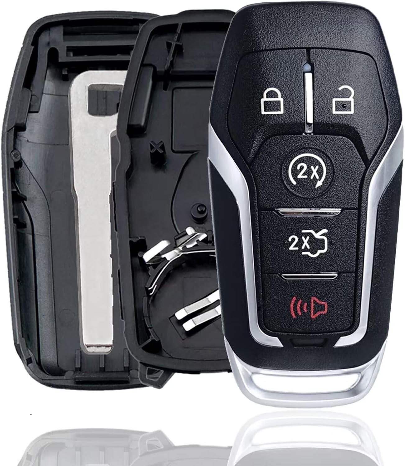 MechanMagic Smart Key Fob Shell Case Cover Replacement Fit for Ford F150 Explore