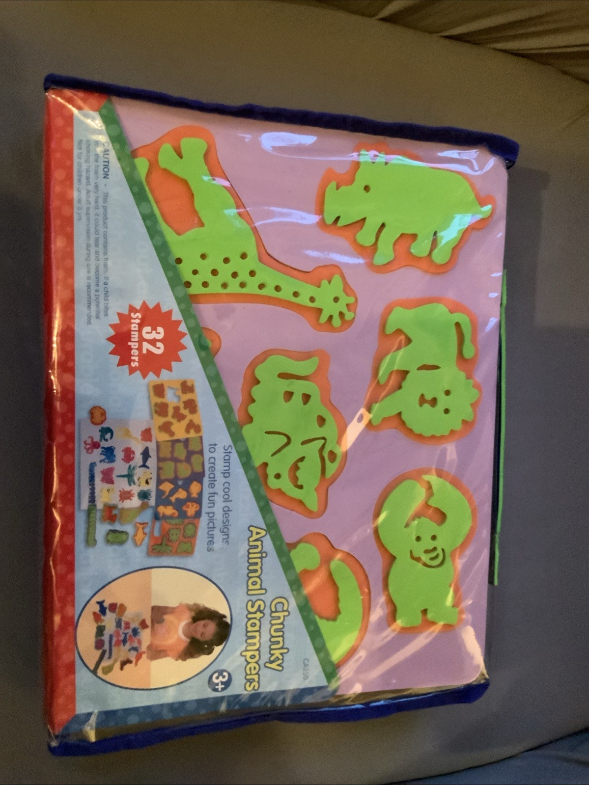 Lakeshore Giant Foam Animal 32 Chunky Foam Stampers
