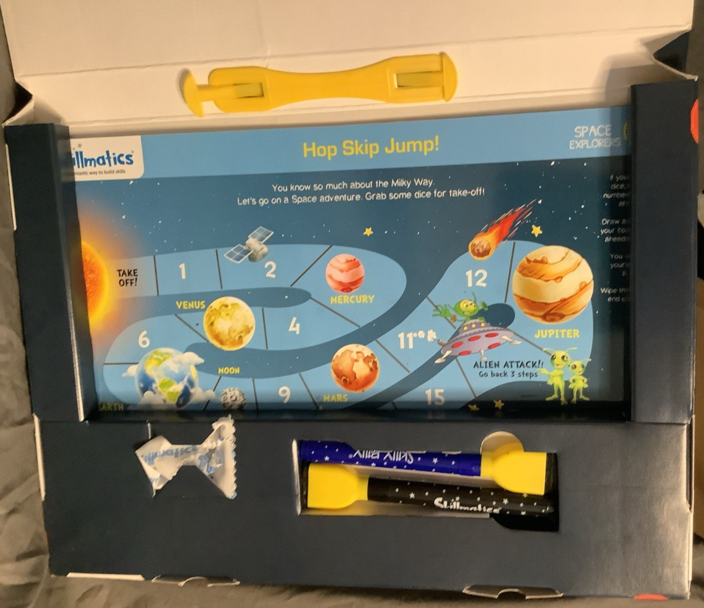 Skillmatics Write And Wipe Activity Mats SPACE EXPLORERS Ages 6-9
