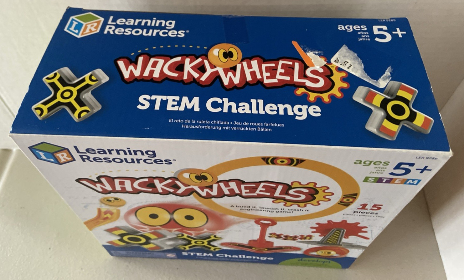 Learning Resources LER 9289 Wacky Wheels Stem Challenge Ages 5+ *NEW*