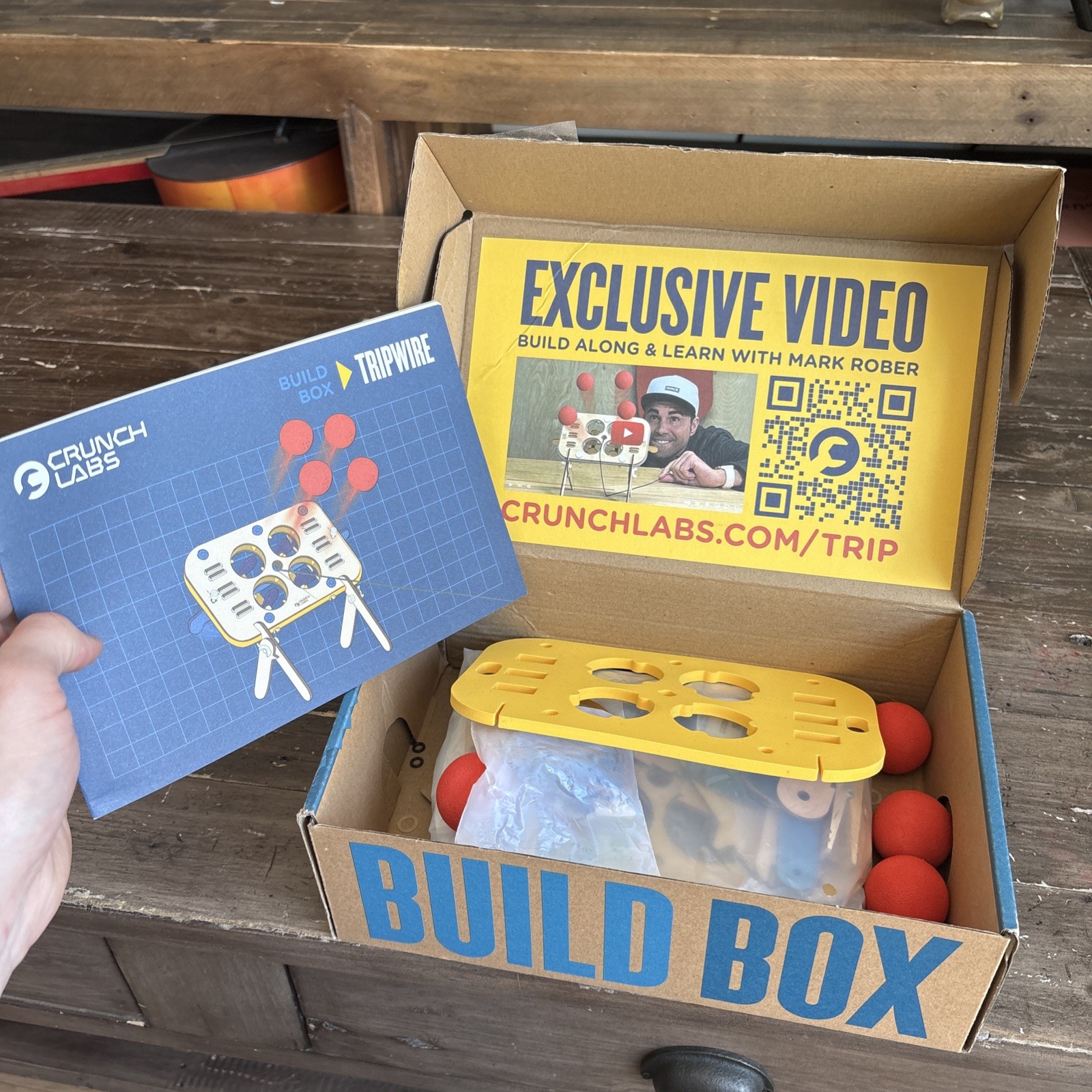 Crunch Labs Box by Mark Rober Tripwire New Open Box Build Engineer