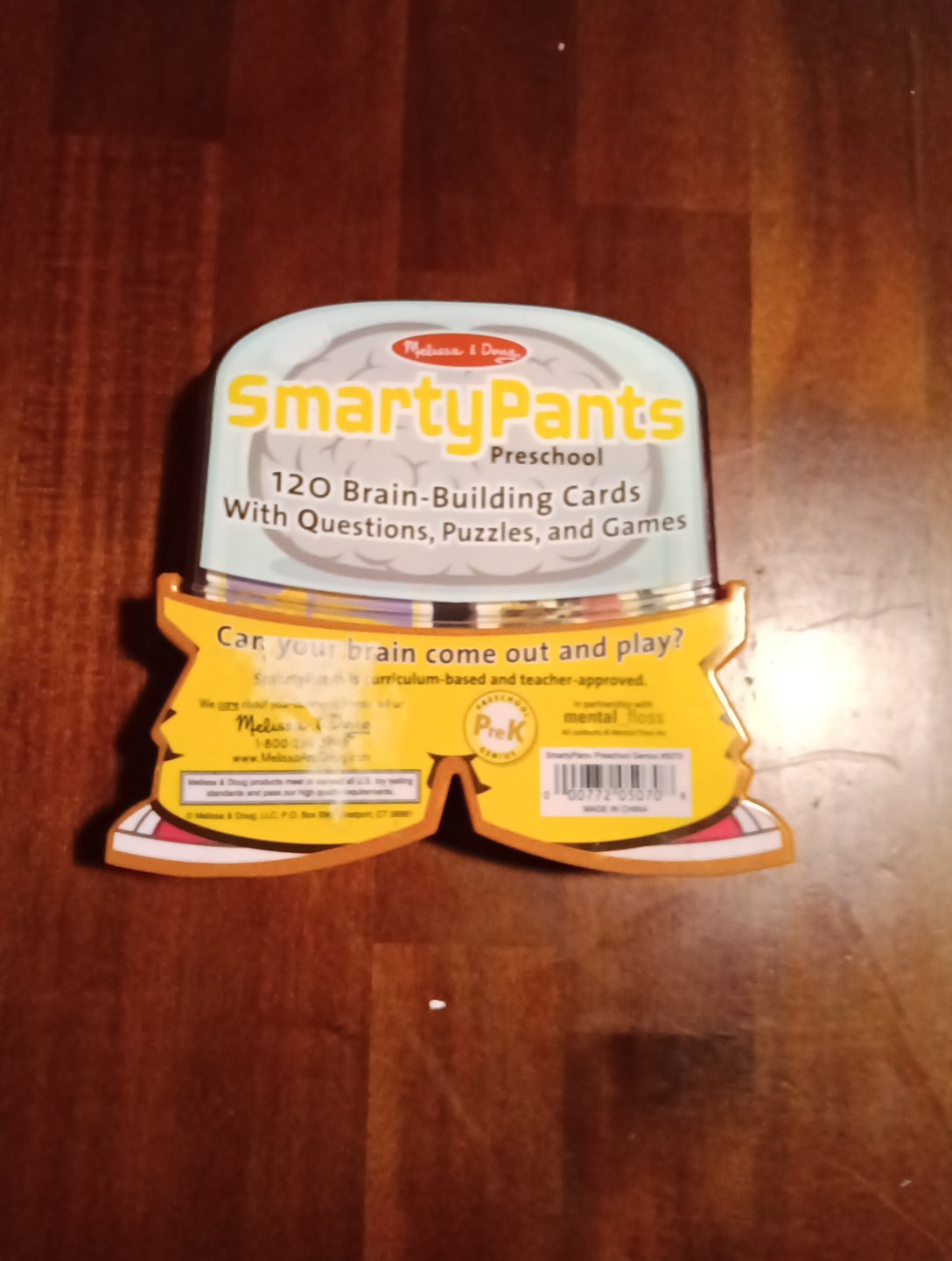 Melissa & Doug SMARTY PANTS Pre K Brain Building Cards Questions Puzzles Games