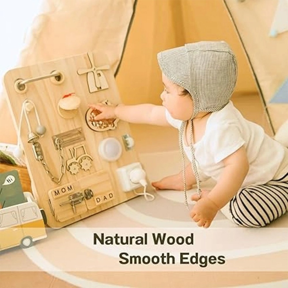 Toddler Montessori Busy Board Educational Fidget Sensory Autistic ADHD Toys Gift