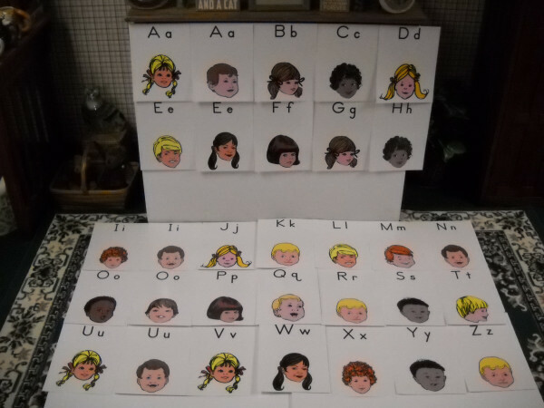 Career Hat Children’s Portrait Laminated Letter Sound 62 Piece Matching Game New