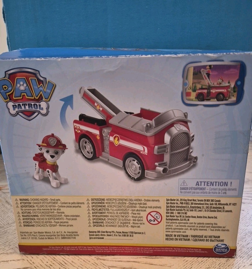 Paw Patrol Marshall Fire Engine Truck Kid’s Toddler Toy Nickelodeon