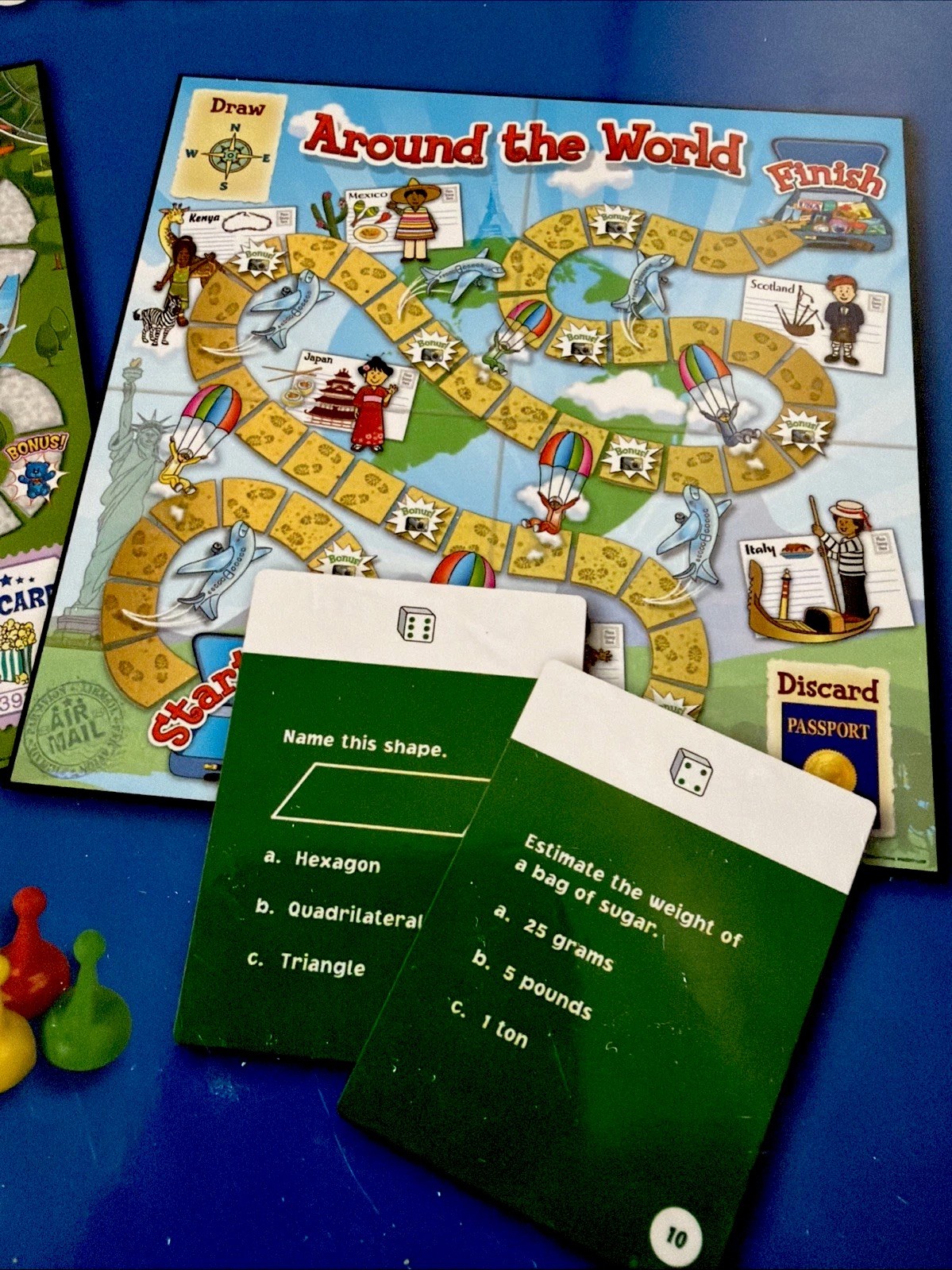 Really Good Stuff Math Adventures Grades 2-3 Set 2 Classroom Math Board Game Kit