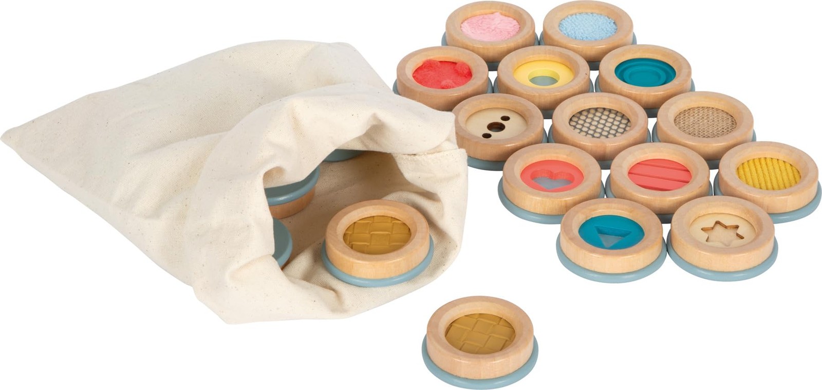 small foot Feeling Sensory, Memory Game of Touching Various Surfaces, for Kids A