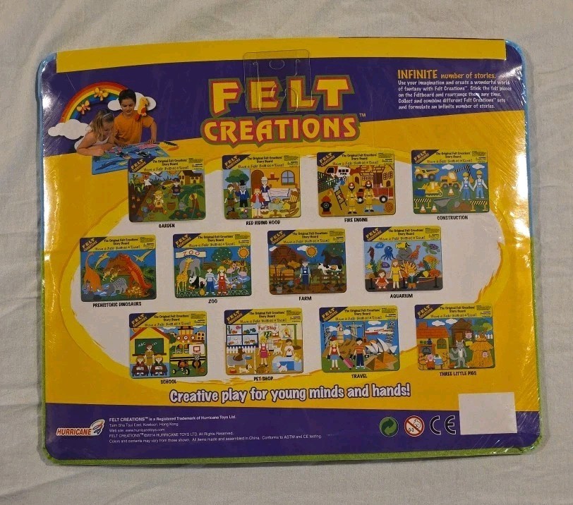 2007 Felt Creations, Farm And Animals By Hurricane Toys RARE FIND