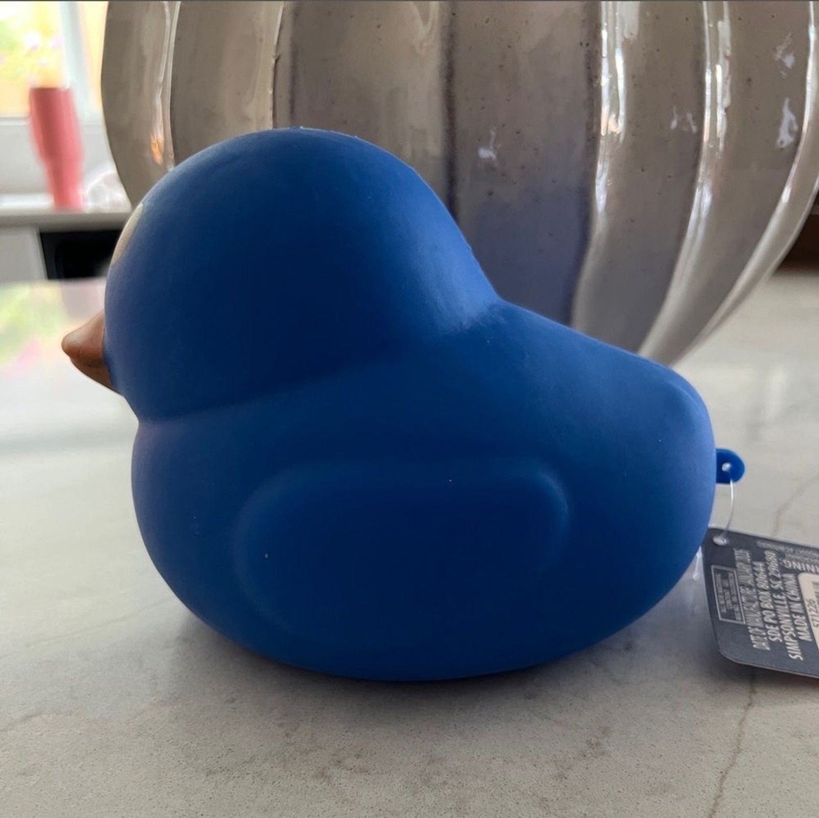 Sunny Days Squeezy Blue Rubber Duck Fidget Toy