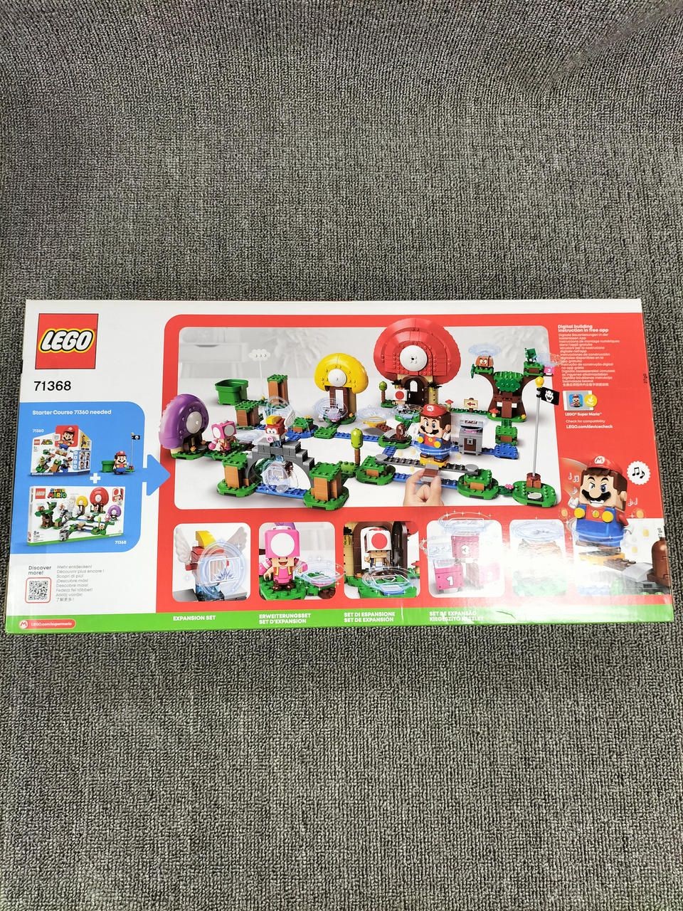Lego Super Mario Mushroom and Treasure Hunt 71368 Used
