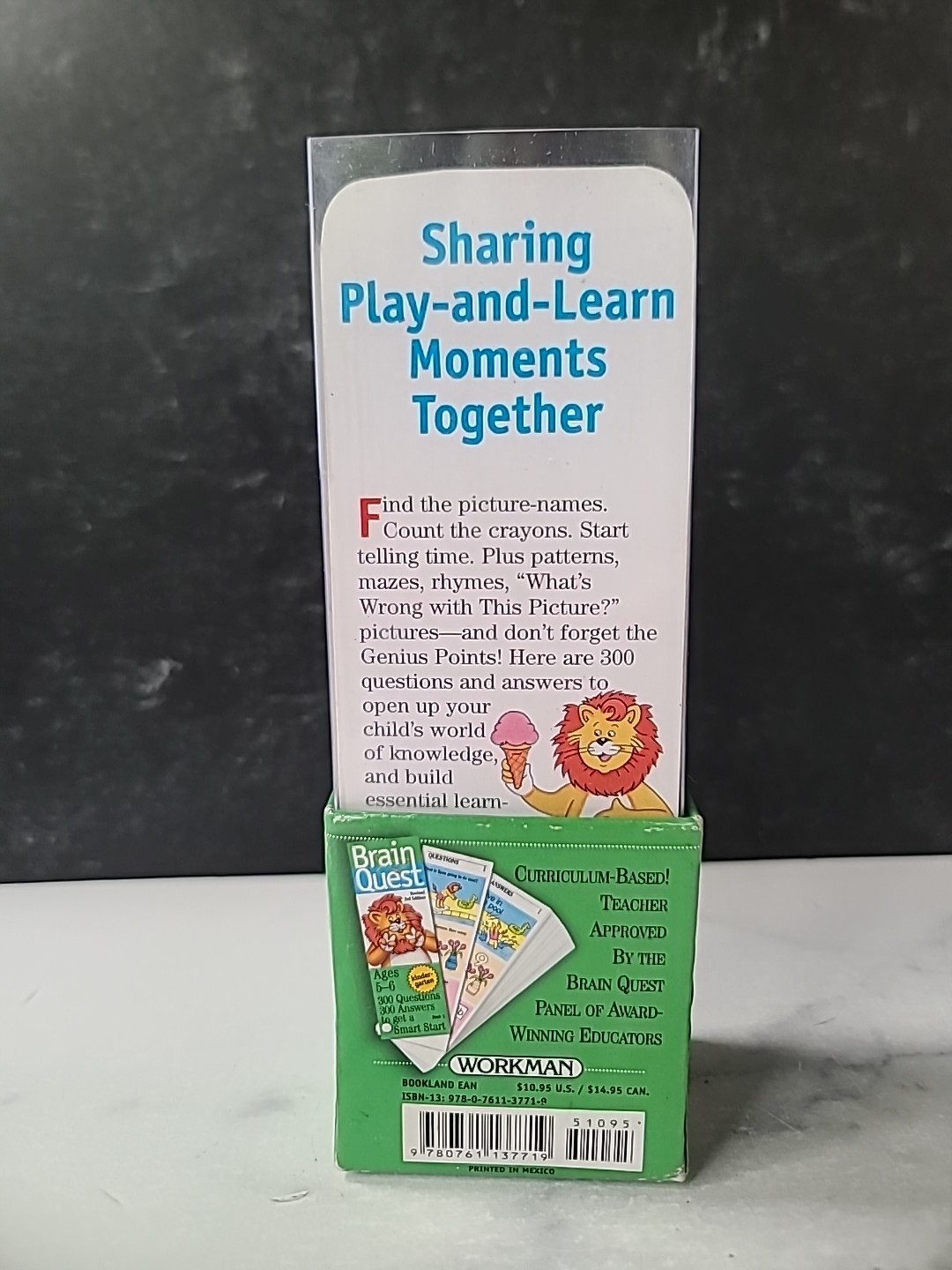 Brain Quest Ages 5-6 Kindergarten Set of Cards 300 Questions Answers 3rd Edition