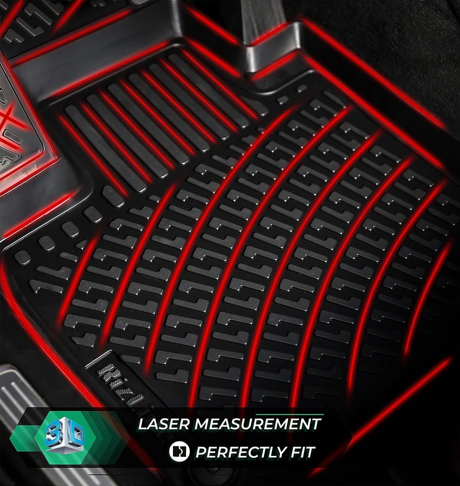 RizLiner Toyota Yaris 2012-2018 (No Yaris iA Models) Custom Fit Floor Mats Ru…