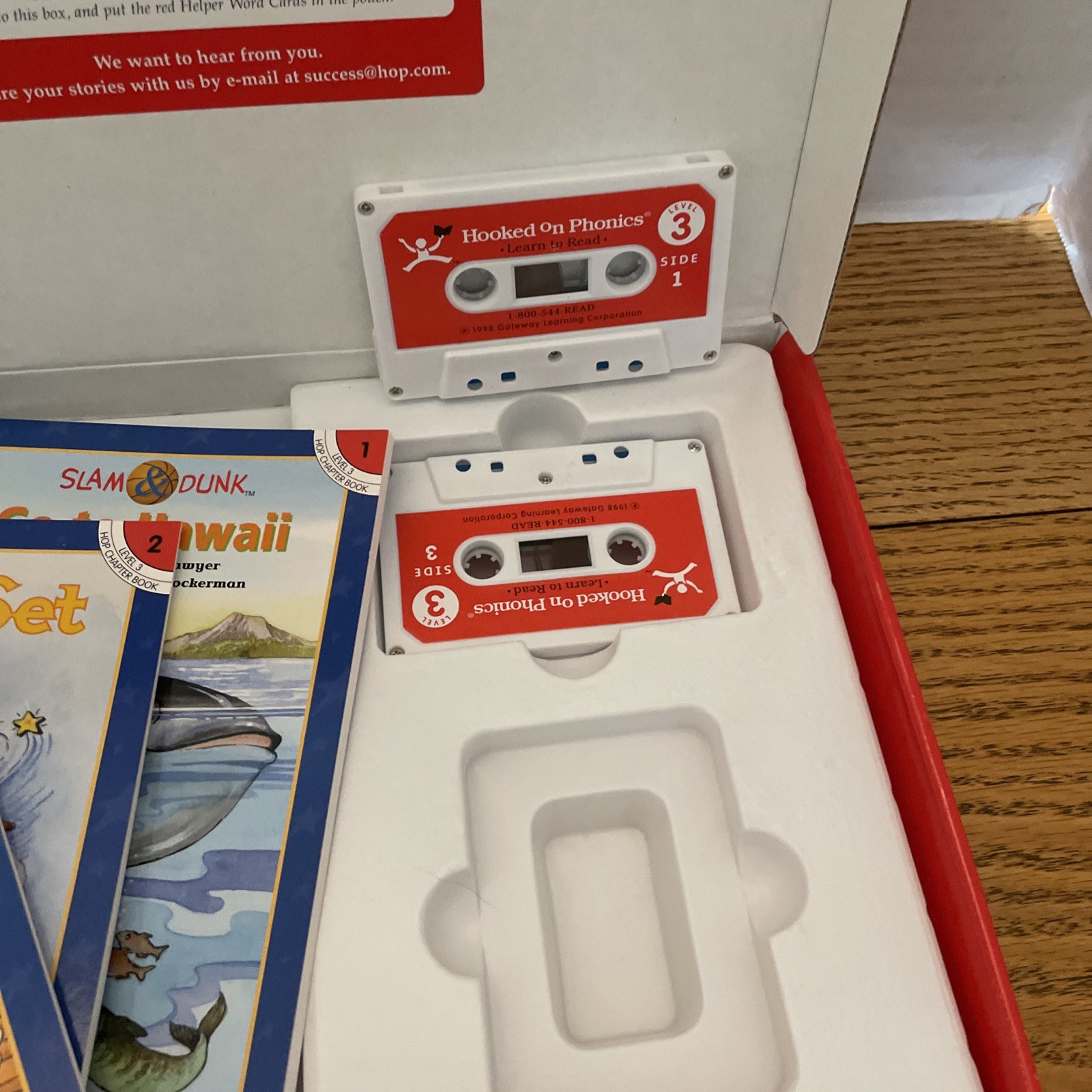 Vintage Hooked on Phonics Level 3 Cassette & Books Set