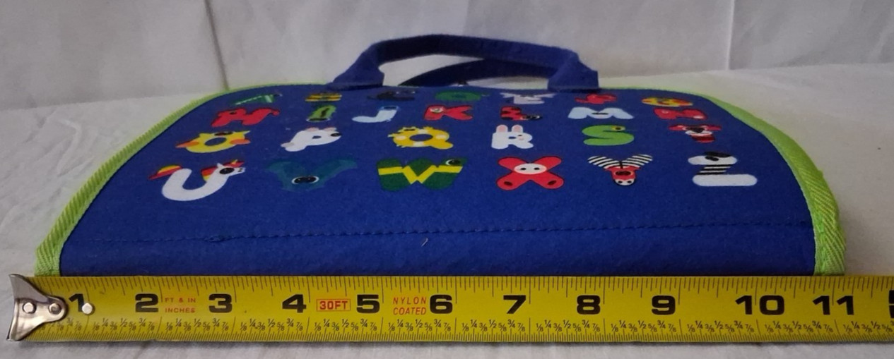 Toddlers Alphabet Board with Busy Book Carry Case Toy Age 3+ Learn Skills